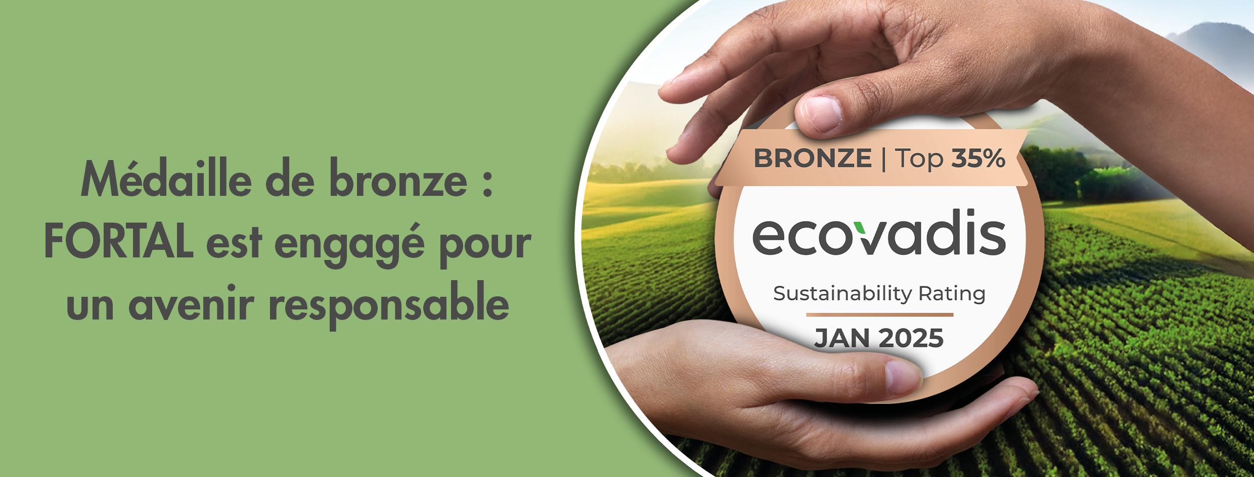 FORTAL awarded the EcoVadis silver medal FORTAL awarded the EcoVadis silver medal